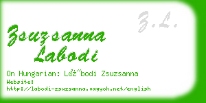 zsuzsanna labodi business card